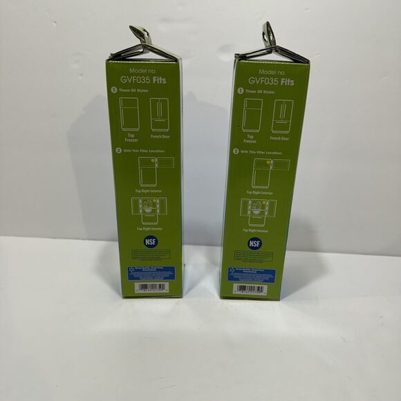 Great Value GVF035 Filter‎ Compatible w/GE Replaces GSWF NEW/SEALED ( Set Of 2) - Picture 2 of 5